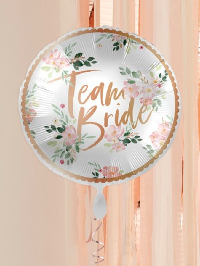 Floral Team Bride Hen Party Balloon