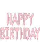 Foil Balloon Happy Birthday Pink