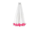 Fringe veil, pink