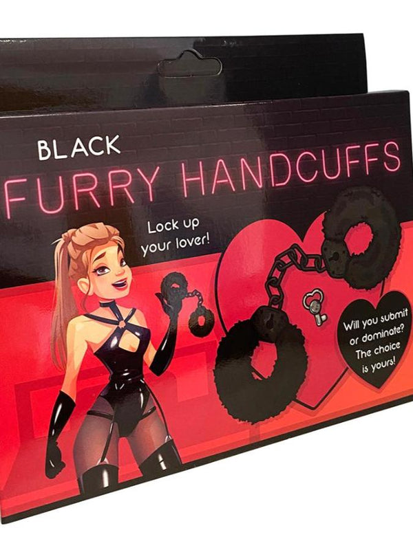 Furry Handcuffs Black