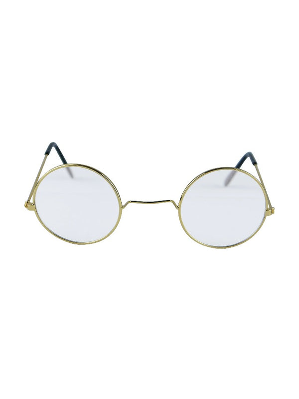 Gold Framed Glasses with Clear Lenses
