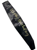 Gold It's My Birthday Birthday Sash