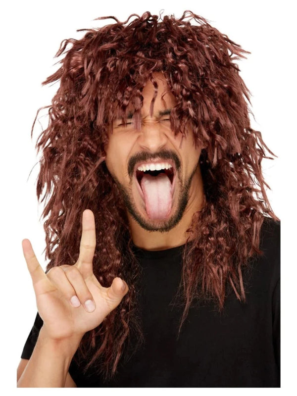 HARD ROCKER WIG, BROWN