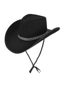 HAT COWBOY BLACK WITH BAND