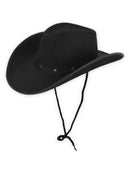 HAT COWBOY BLACK WITH BAND & STUDS