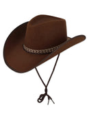 HAT COWBOY BROWN WITH BAND