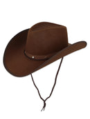HAT COWBOY BROWN WITH BAND & STUDS