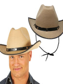 HAT COWBOY FELT LIGHT BROWN