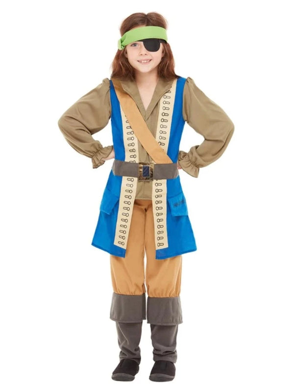 HORRIBLE HISTORIES PIRATE KIDS CAPTAIN COSTUME