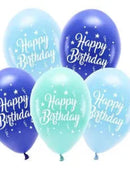 Happy Birtday Blue balloons