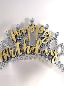 Happy Birthday Champagne Gold Boxed Birthday Tiara