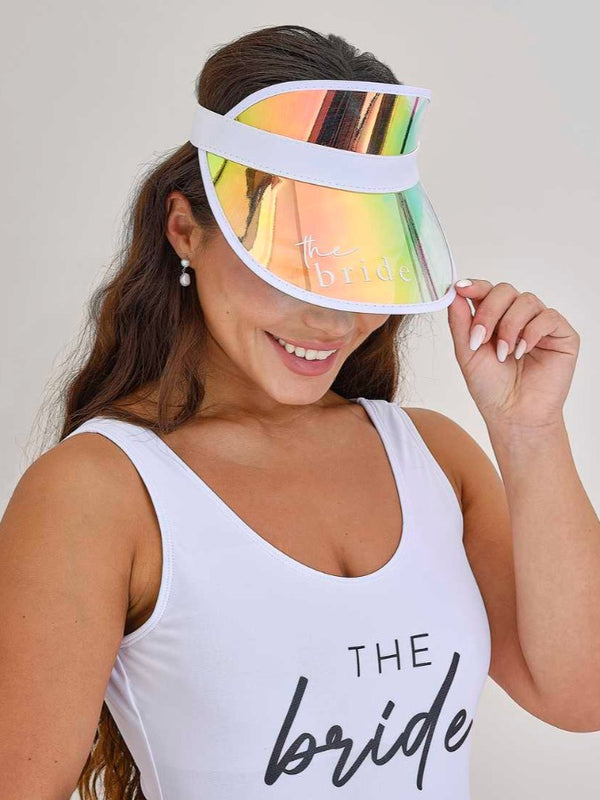 Holographic The Bride Visor Hen Party Hat