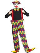 Hooped Clown Costume, Multi-Coloured