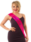 Hot Pink Happy Birthday Sash