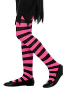 Kids Tights, Black & Fuchsia