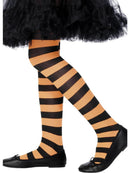 Kids Tights, Orange & Black