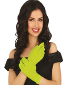 LIME GREEN GLOVES 20 CMS