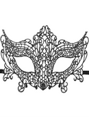 Lace carnival mask, black,