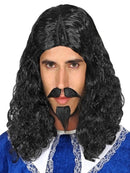 MUSKETEER WIG, MOUSTACHE AND GOATEE