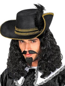 MUSKETEER WIG, MOUSTACHE AND GOATEE