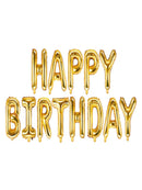Metallic foil balloon Happy Birthdy Gold