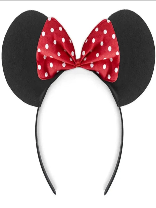 Mouse Ears With Red Bow