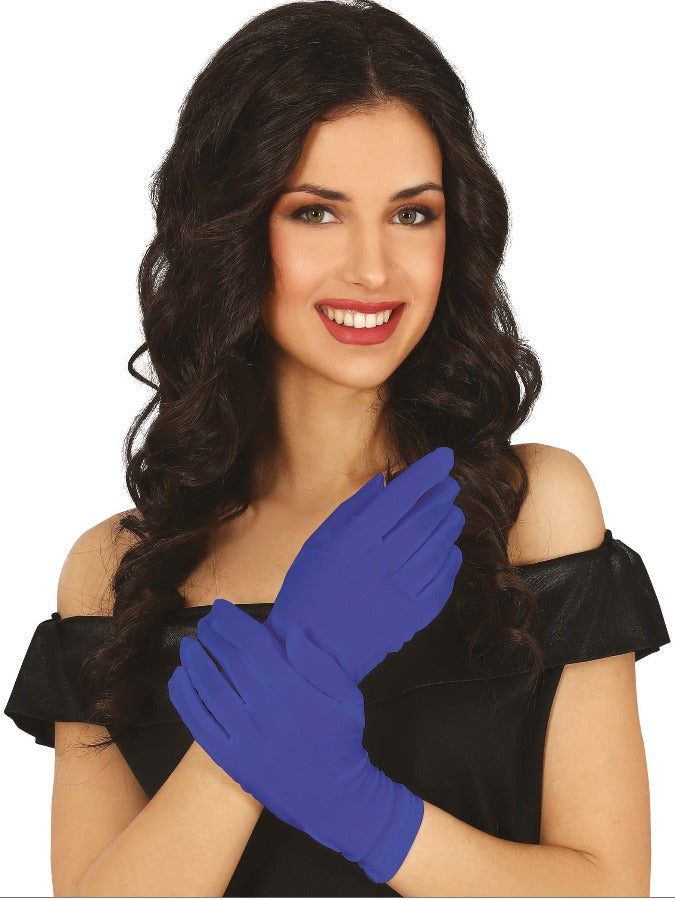 NAVY BLUE GLOVES 20 CMS