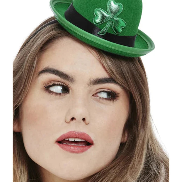 Paddys Day Mini Bowler Hat Felt