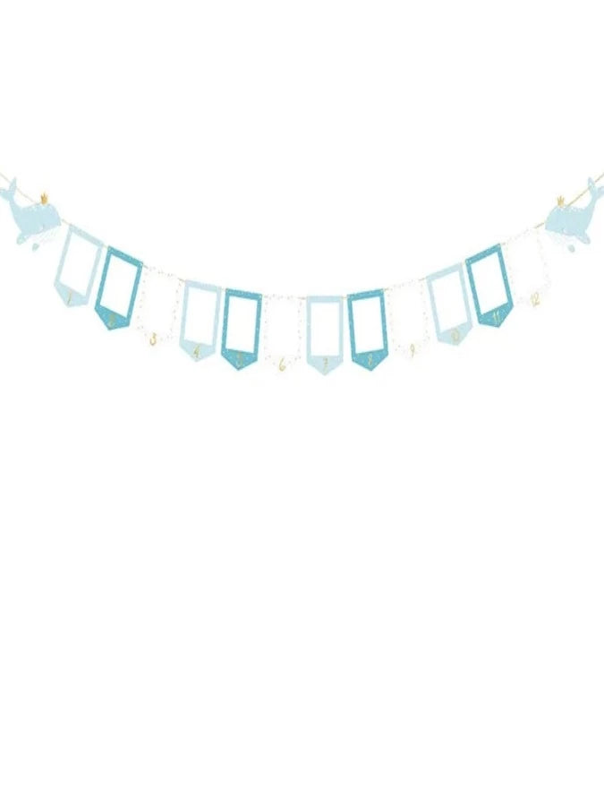 Photo frame garland - Whale,