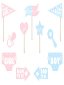 Photo props Gender reveal party, mix