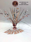 Rose Gold Personalised Birthday Table Centre