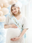 Sash Mom to be, light tiffany blue,