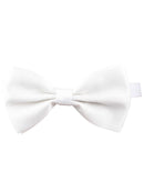 Satin Bow Tie White