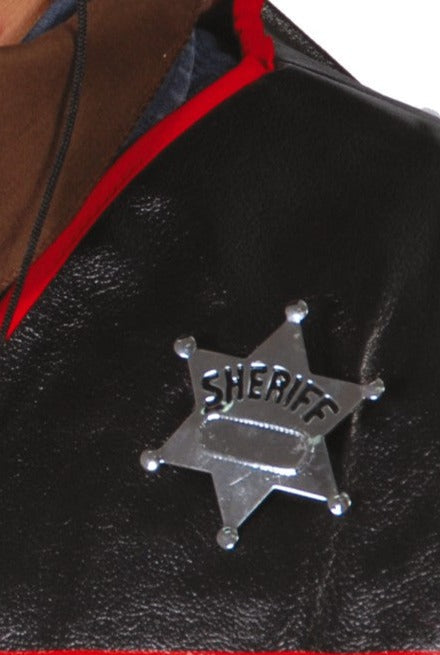 Cowboy Sheriff Metal Badge