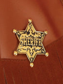 Cowboy Sheriff Metal Badge