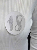 Silver Diamante 18 Badge & Table Centre