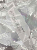 Silver Sequin 18th Birthday Sash