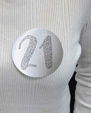 Silver Sequin 21 Badge & Table Centre