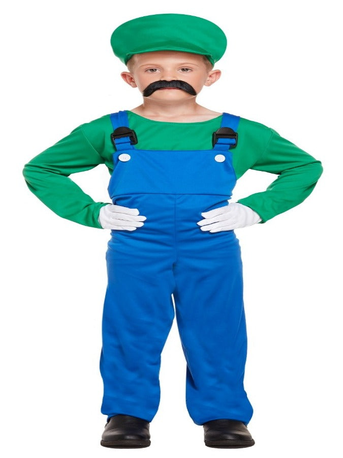 Green Plumber Boy Kids Costume