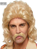 THE 70s MAN WIG & MOUSTACHE blond