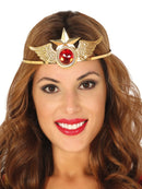 TIARA METAL.GOLD SUPERHEROINE