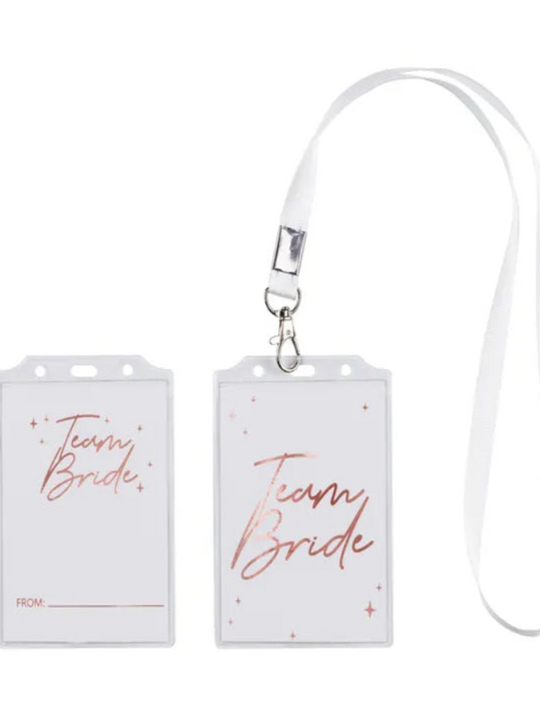 Team Bride Lanyard, 4 per pack