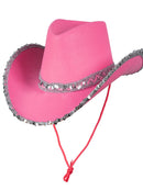Texan - Hot Pink Sequins Cowboy Hat