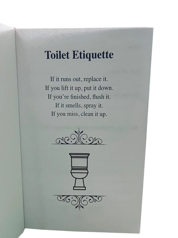 Toilet Visitor Book