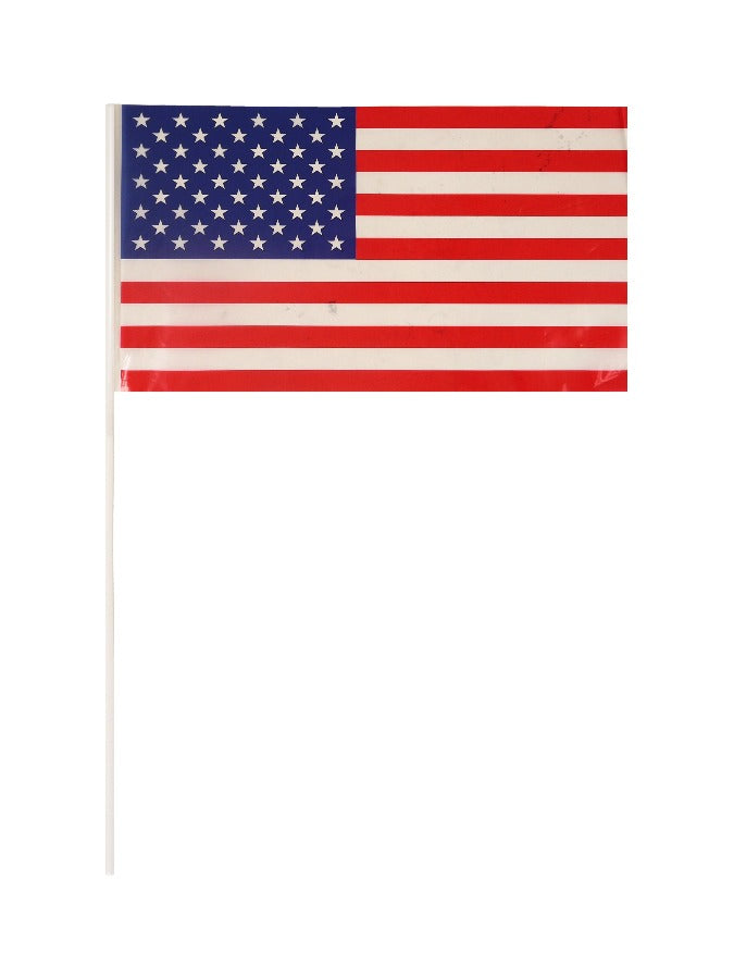 USA Hand Flag with Stick