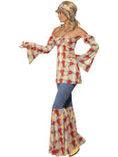 Vintage Hippy 70s Costume, Multi-Coloured