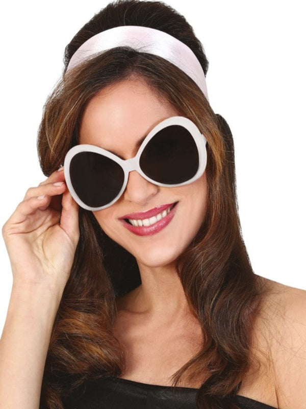 WHITE GLASSES '70S