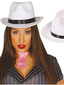 White GangsterHat, high quality
