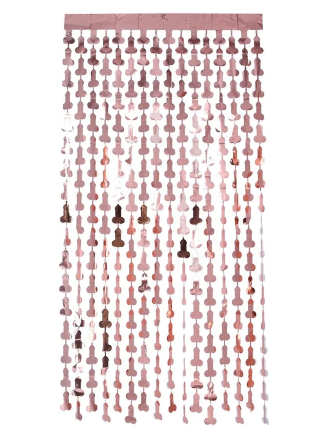 Willy FOIL CURTAIN BACKDROP, ROSE GOLD