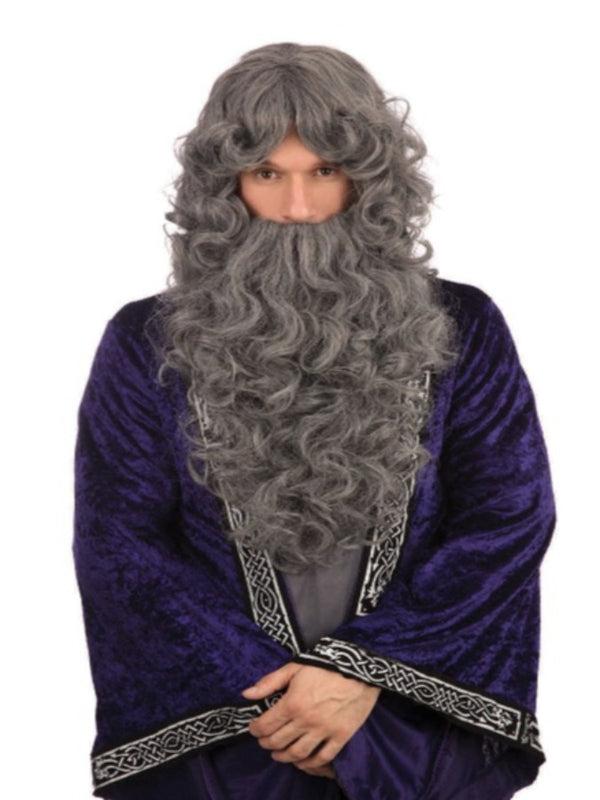 Wizard Grey Wig And Beard